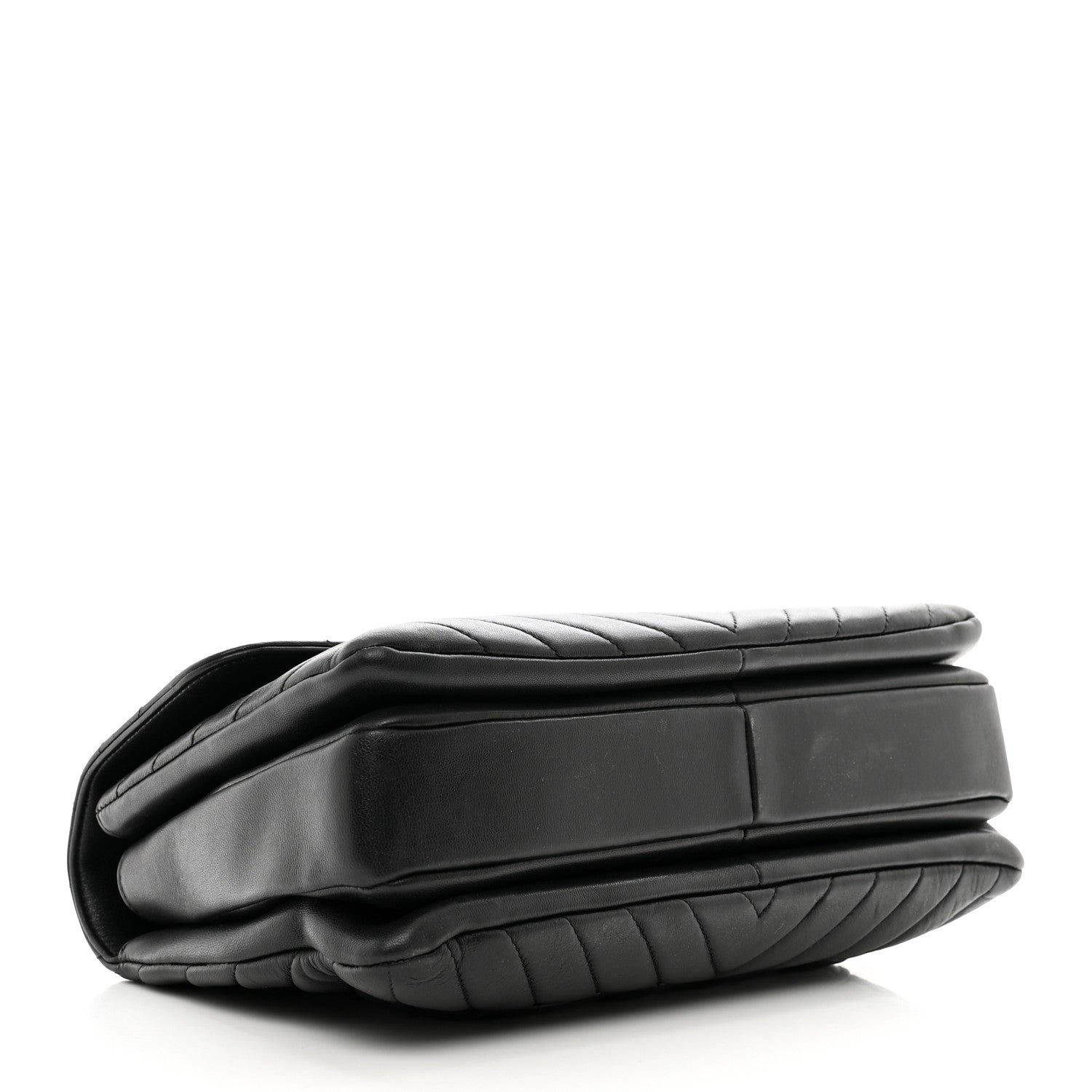 Chanel Lambskin Chevron Quilted Medium Trendy CC Dual Handle Flap Bag Black 4 of 10