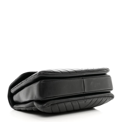 Chanel Lambskin Chevron Quilted Medium Trendy CC Dual Handle Flap Bag Black 4 of 10