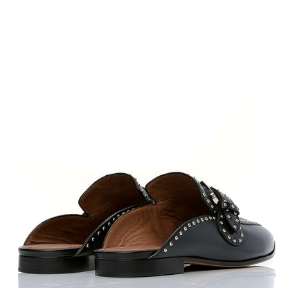 Givenchy Calfskin Studded Elegant Loafer Mule 38 Black 3 of 6