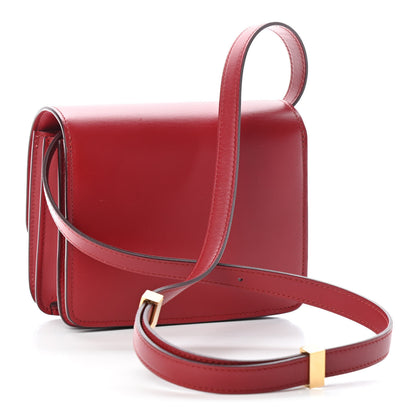 Celine Smooth Calfskin Small Classic Box Flap Bag Red 3 of 5