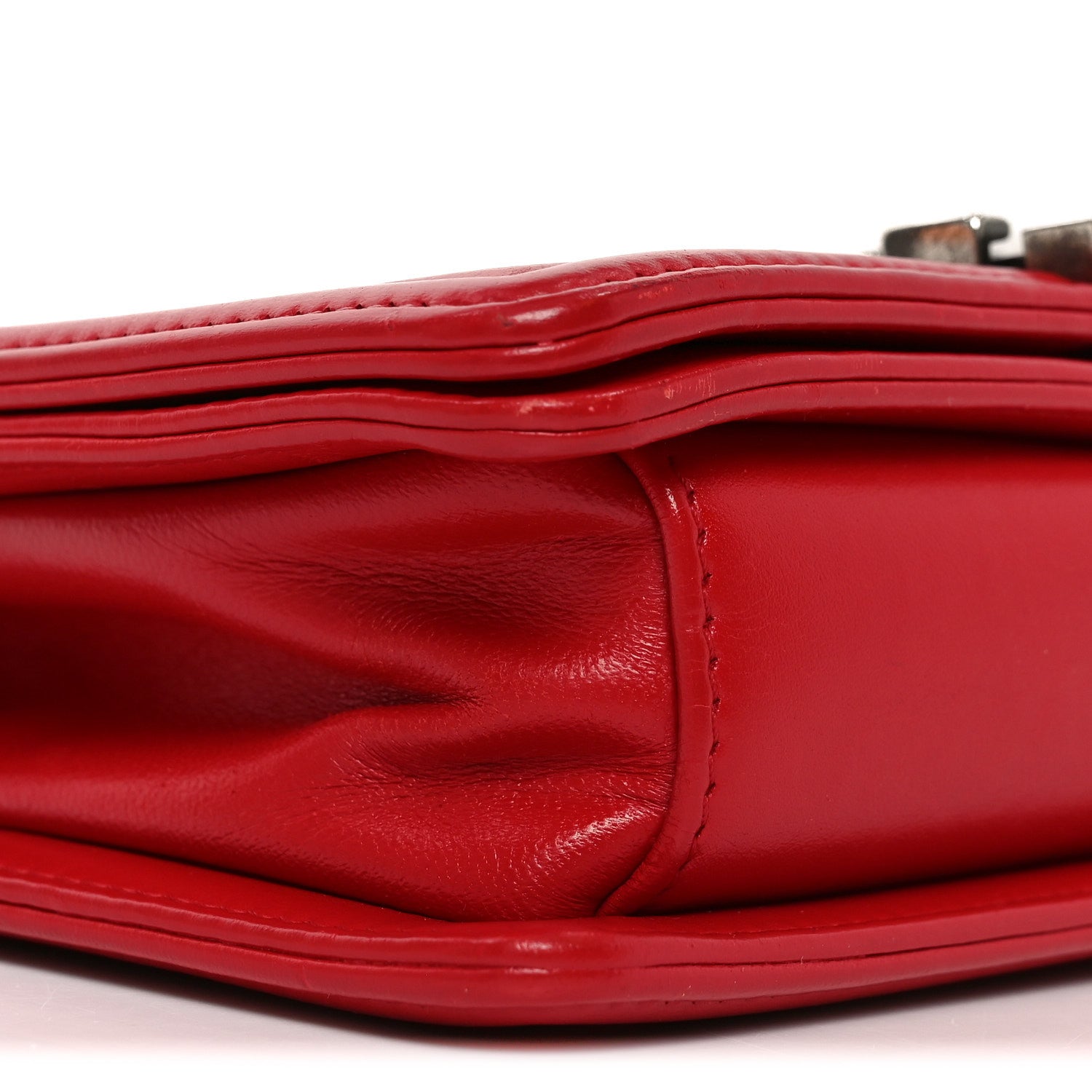 Chanel Galuchat Stingray Small Boy Flap Red 8 of 9