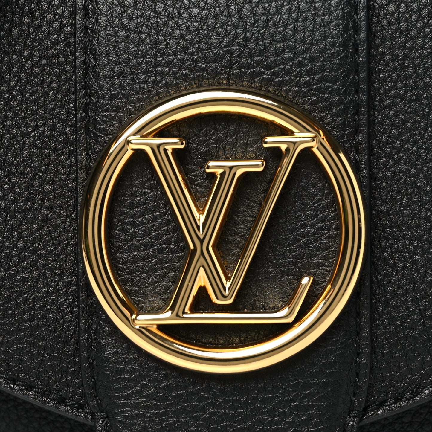 Grained Calfskin LV Pont 9 Soft PM Black