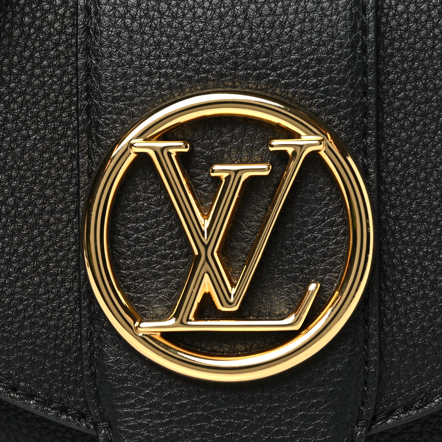 Louis Vuitton Grained Calfskin LV Pont 9 Soft PM Black 7 of 9