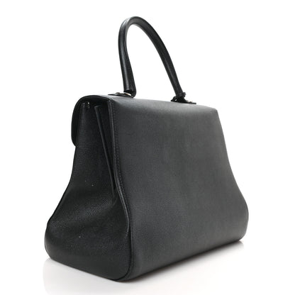 Delvaux Grained Calfskin MM Brillant Satchel Black 3 of 11