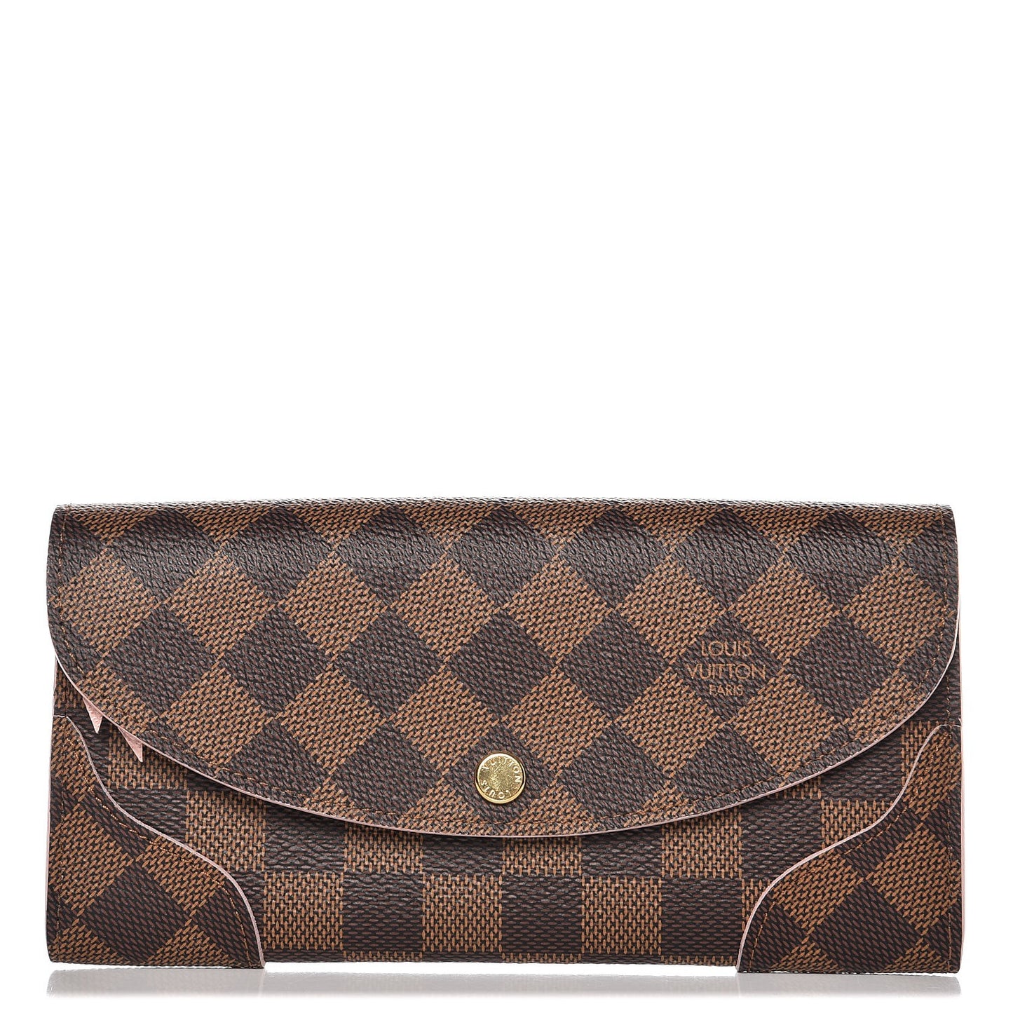 Damier Ebene Caissa Wallet Rose Ballerine
