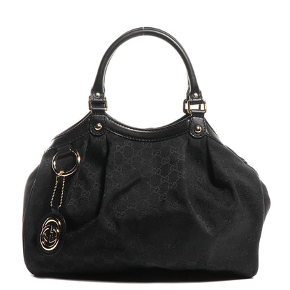 Gucci Monogram Medium Sukey Tote Black 1 of 7