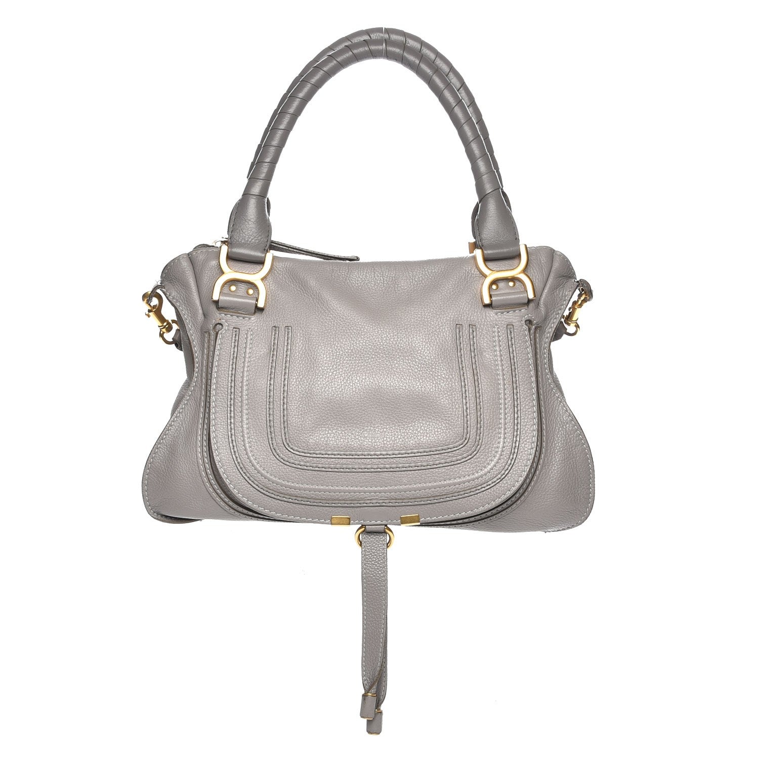 Chloe Calfskin Medium Marcie Satchel Cashmere Grey 1 of 11