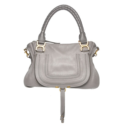 Chloe Calfskin Medium Marcie Satchel Cashmere Grey 1 of 11