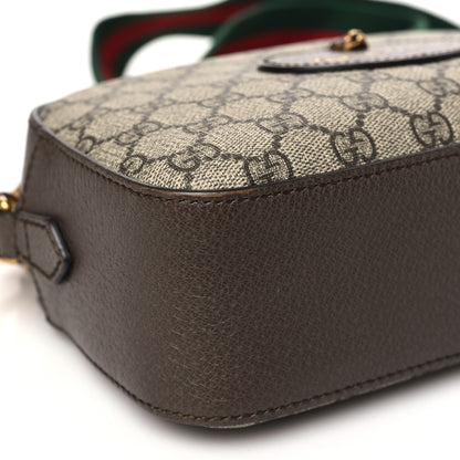 Gucci GG Supreme Monogram Web Neo Vintage Shoulder Bag Beige New Acero Crop 9 of 10