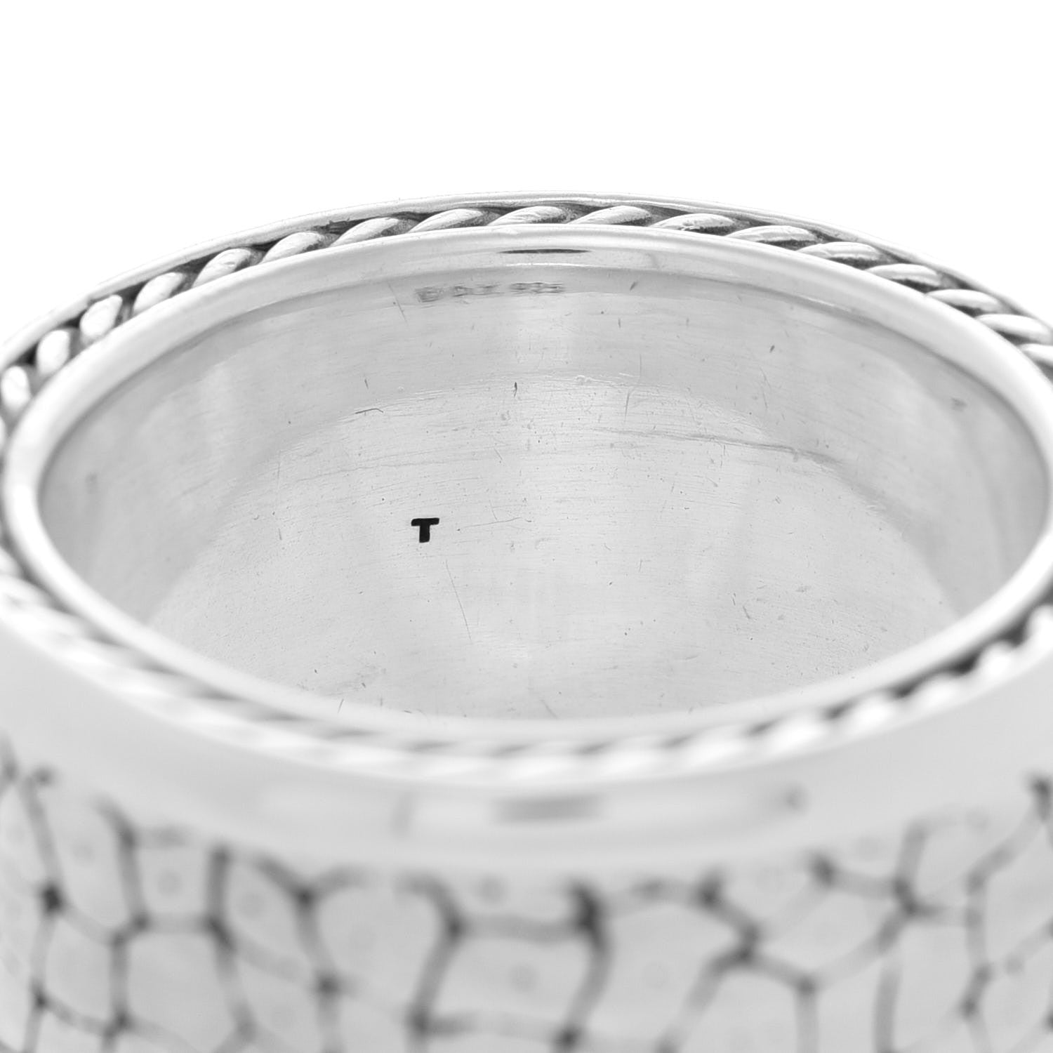 David Yurman Sterling Silver 13mm Streamline Band Ring 61 9.5 5 of 5