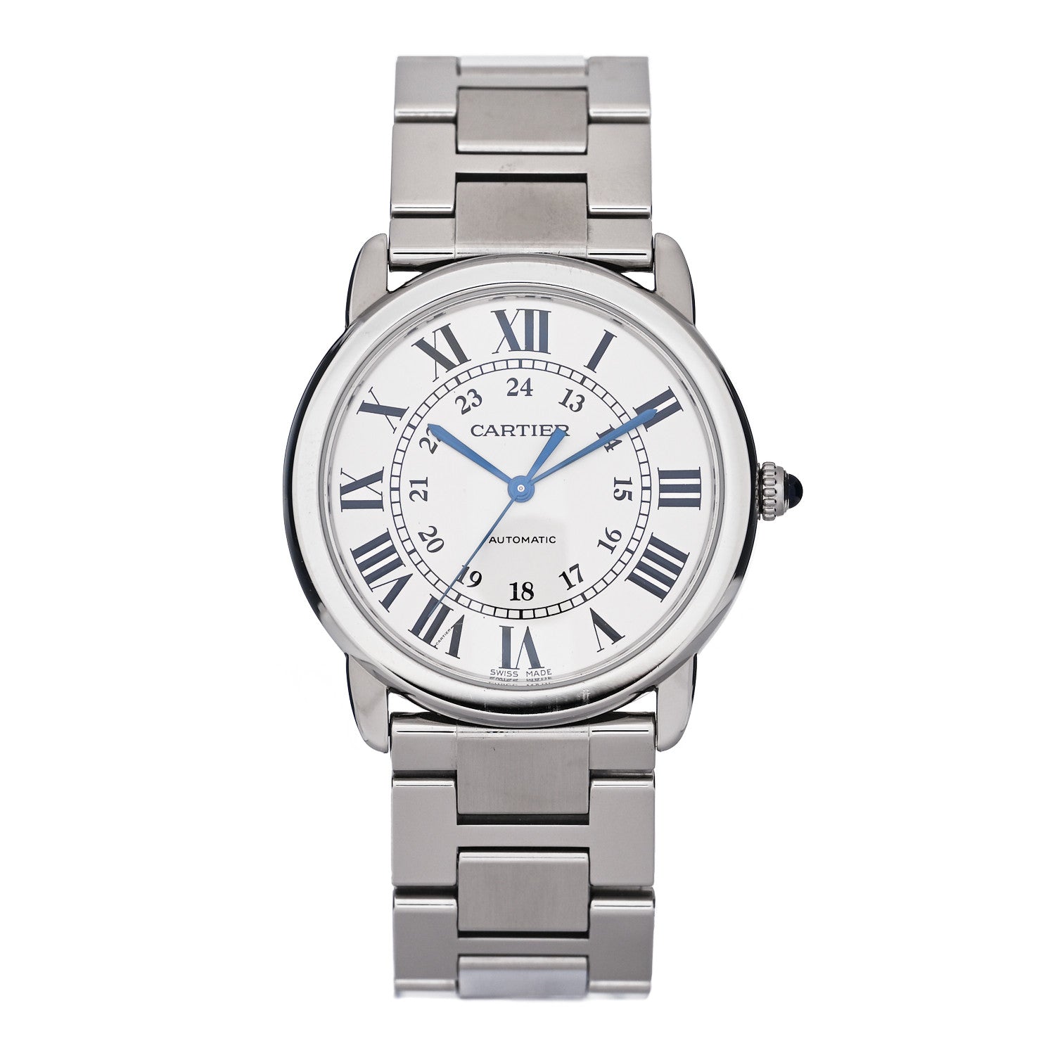 Cartier Stainless Steel 36mm Ronde Solo Automatic Watch 2 of 8