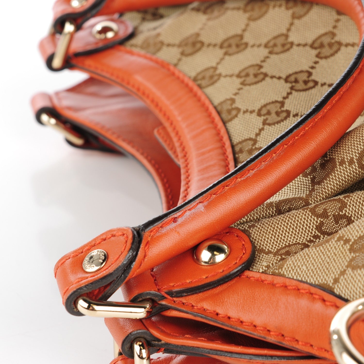 Gucci Monogram Large Sukey Tote Orange 2 of 10