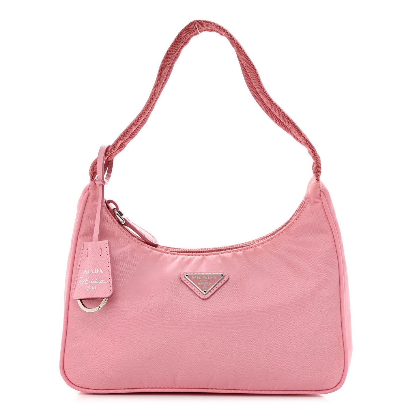 Tessuto Nylon Saffiano Mini Re-Edition 2000 Bag Rosa