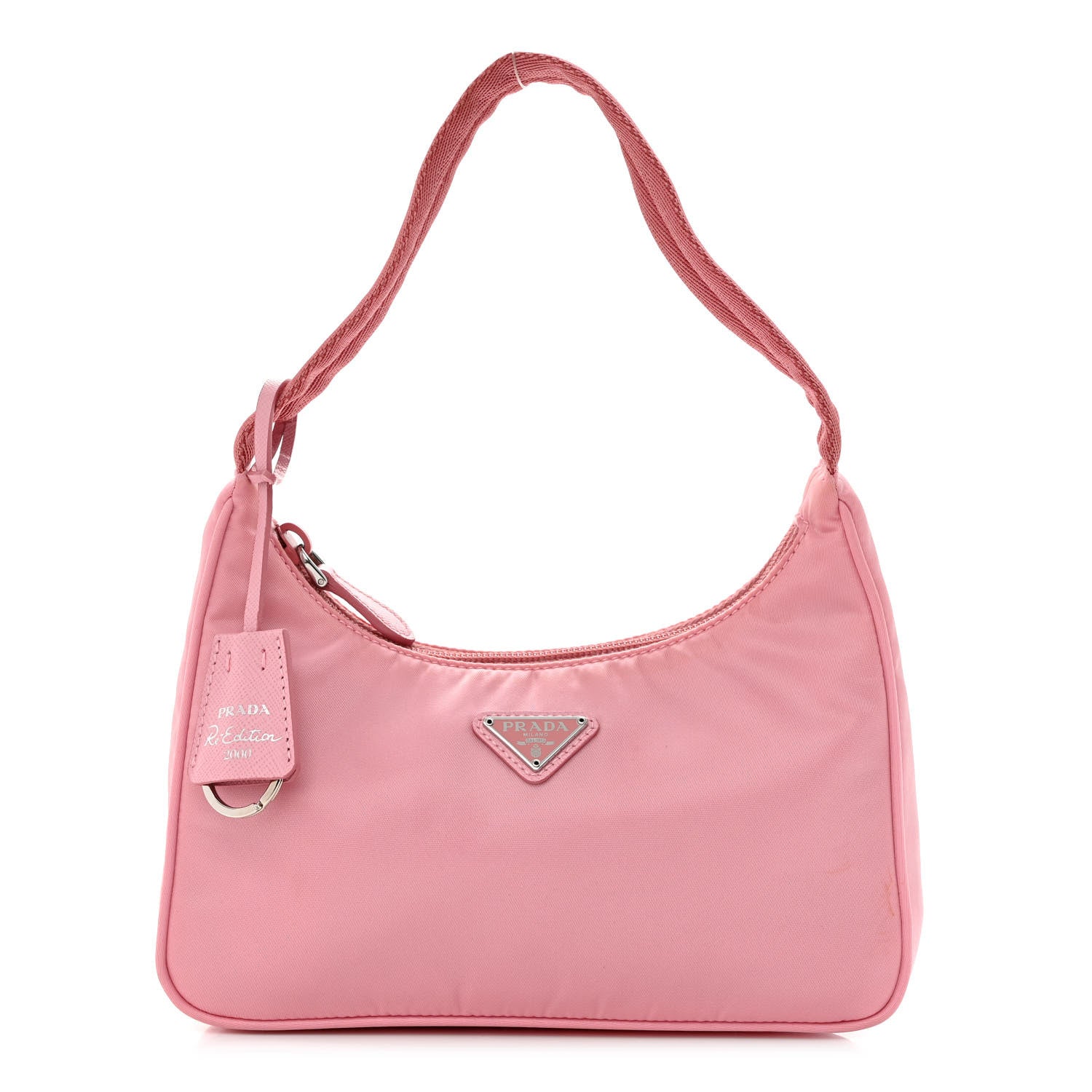 Prada Tessuto Nylon Saffiano Mini Re-Edition 2000 Bag Rosa 1 of 12