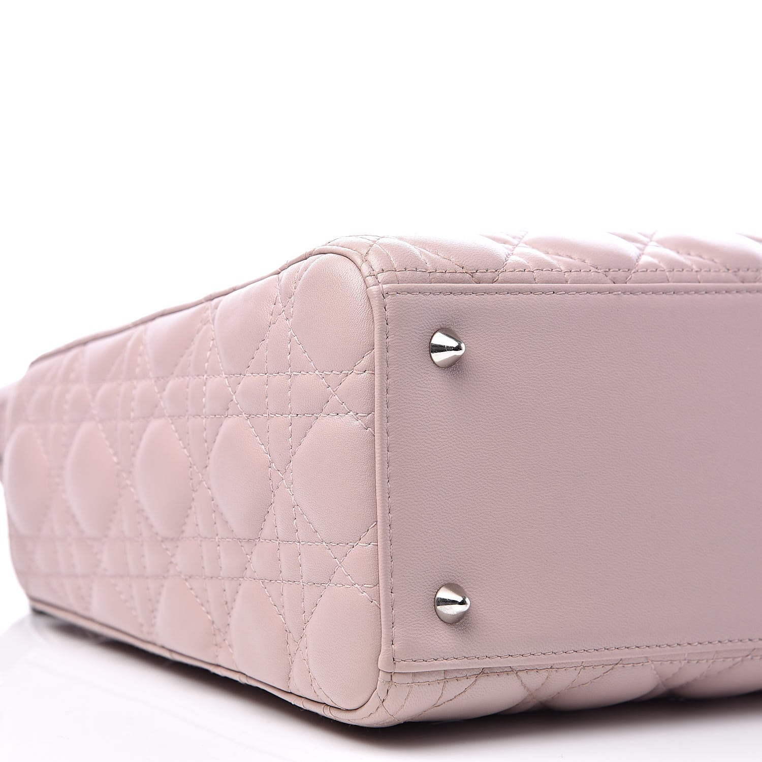 Christian Dior Lambskin Cannage Medium Lady Dior Light Pink 9 of 15