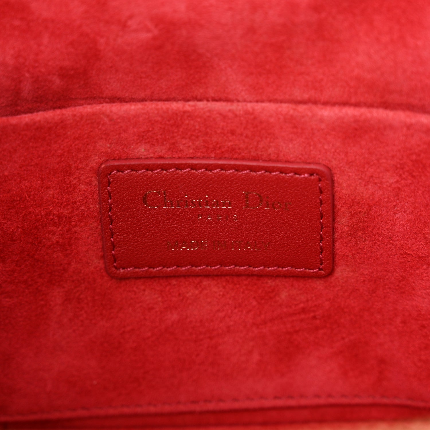 Christian Dior Lambskin Cannage Small Diortravel Vanity Case Red 6 of 11
