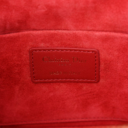 Christian Dior Lambskin Cannage Small Diortravel Vanity Case Red 6 of 11