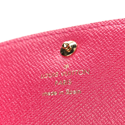 Louis Vuitton Monogram Bloom Flower Emilie Wallet Fuchsia 6 of 9