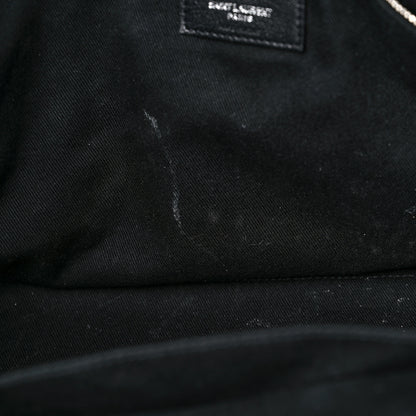 Saint Laurent Grained Calfskin Medium Souple Sac De Jour Duffle Black 12 of 19
