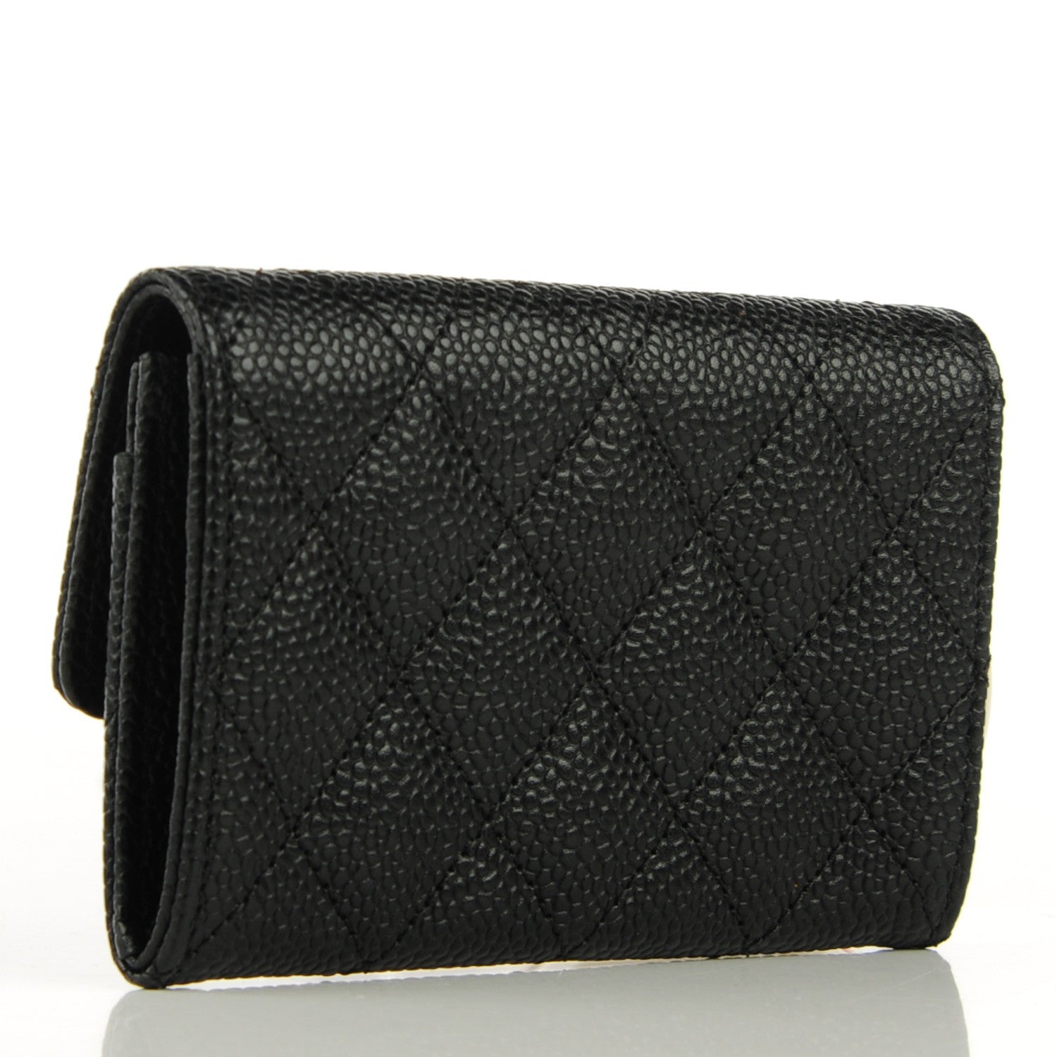 Chanel Caviar Quilted Flap Card Holder Black 3 of 7