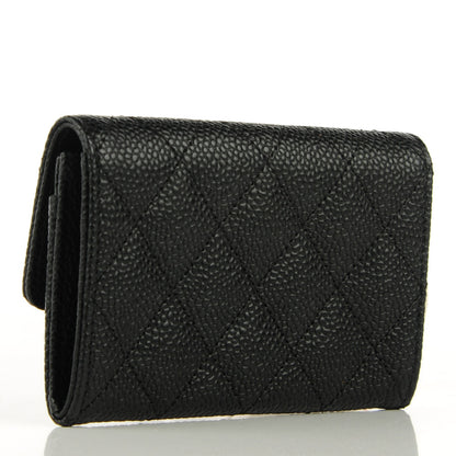 Chanel Caviar Quilted Flap Card Holder Black 3 of 7