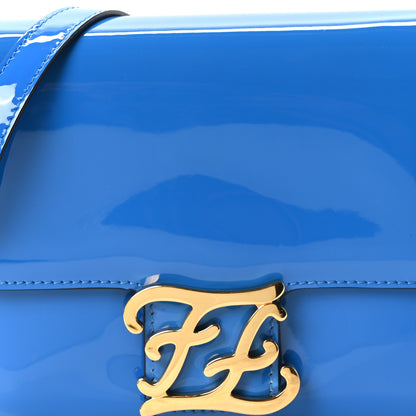 Fendi Vitello Vernice Mou Karligraphy Crossbody Bag Bluette 8 of 10