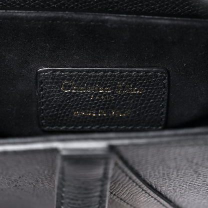 Christian Dior Grained Calfskin Mini Saddle Bag Black 6 of 14