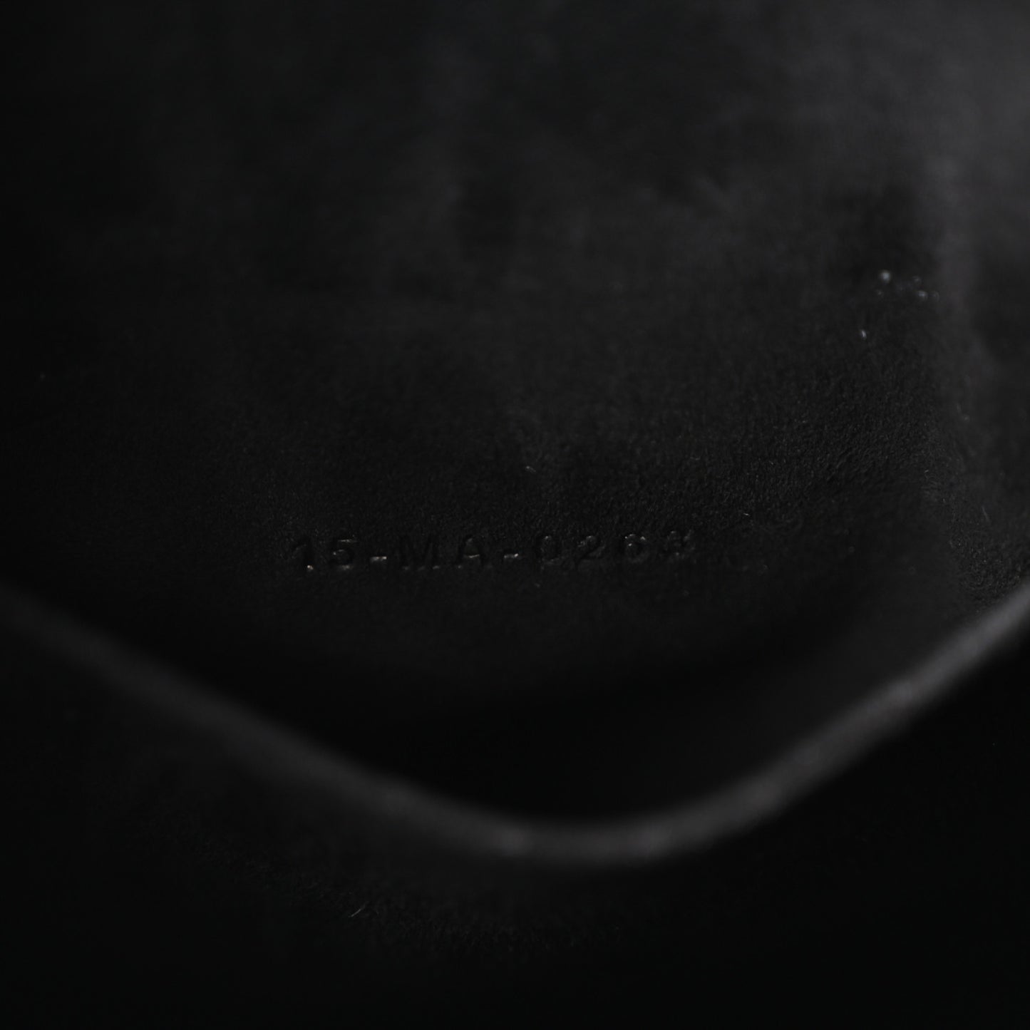 Calfskin CD Embossed Medium C'est Chain Bucket Bag Black