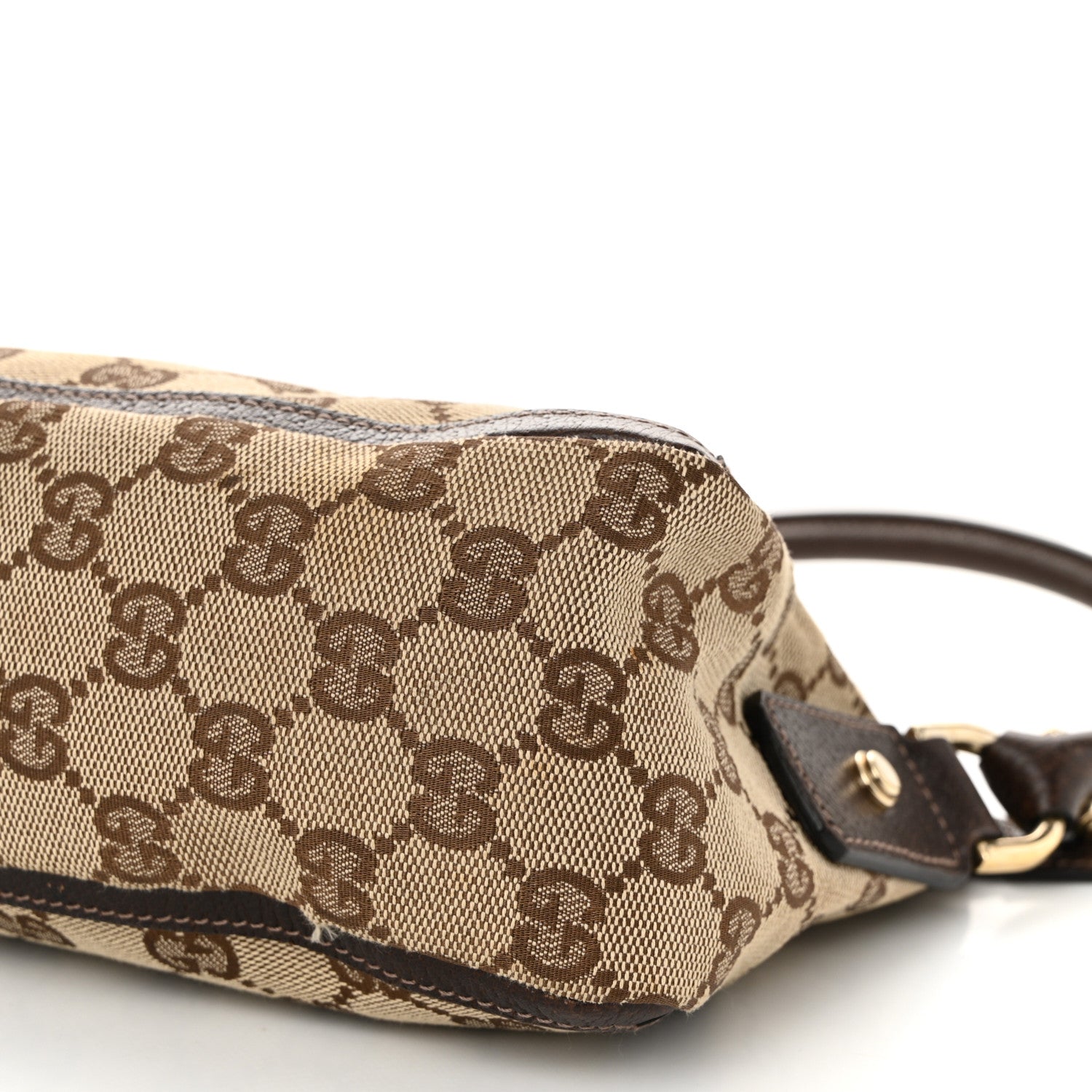 Gucci Monogram D Ring Abbey Pochette Brown 10 of 12