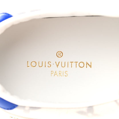 Louis Vuitton Technical Fabric Calfskin Monogram Frontrow Sneakers 37.5 Blue 6 of 11