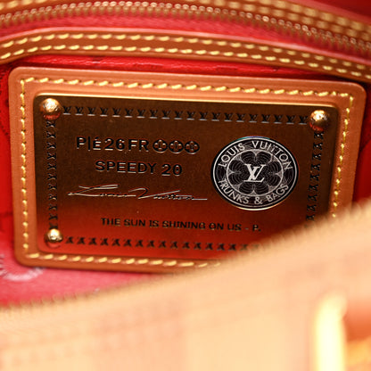 Louis Vuitton Calfskin Washed Stripes Speedy P9 Bandouliere 20 Camel 8 of 14