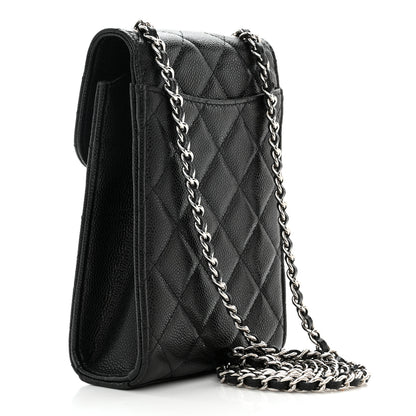 Chanel Caviar Quilted Classic Phone Holder Black 3 of 11