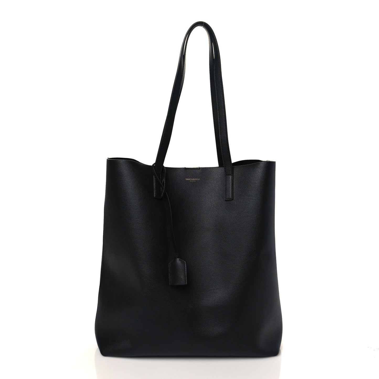 Calfskin North-South Shopping Tote Black