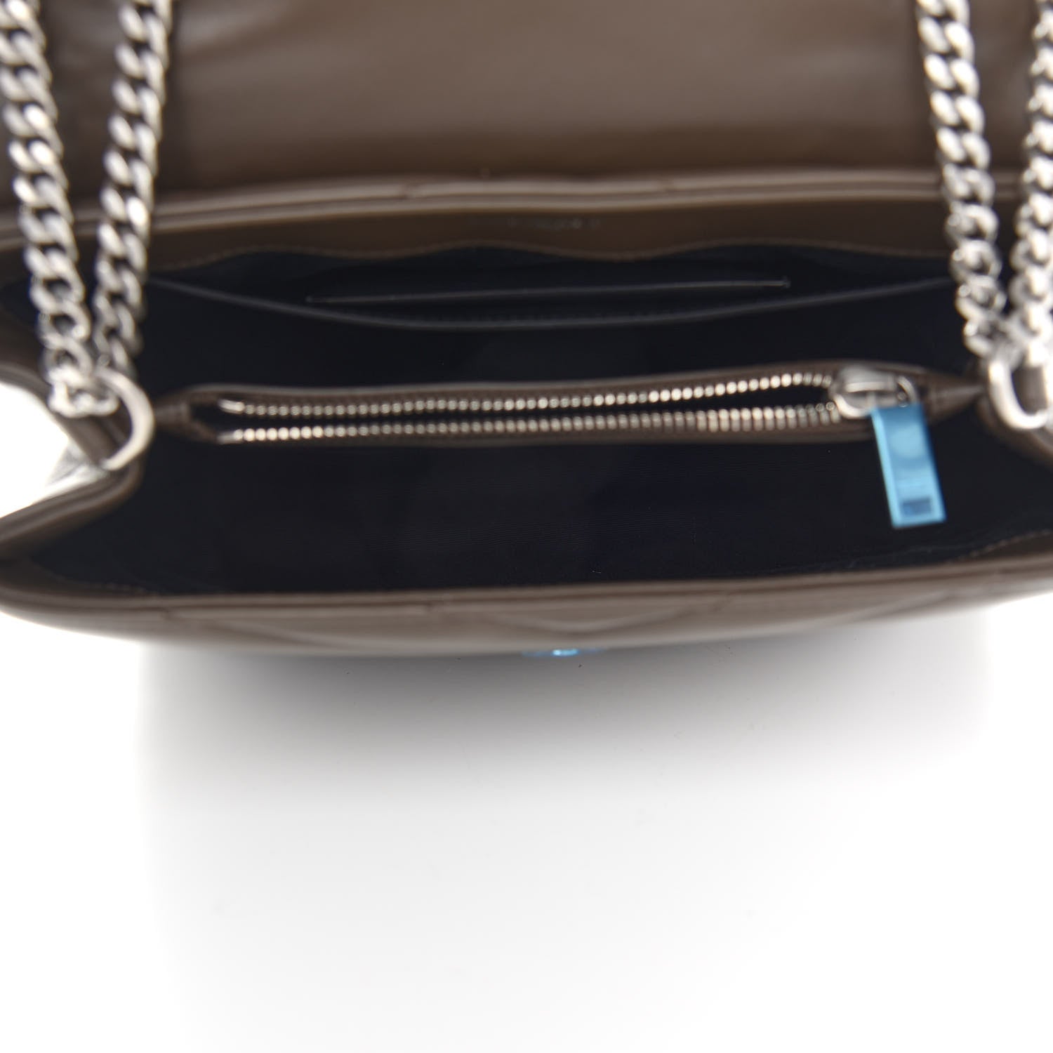 Saint Laurent Calfskin Y Quilted Monogram Small Loulou Chain Satchel Faggio 5 of 9