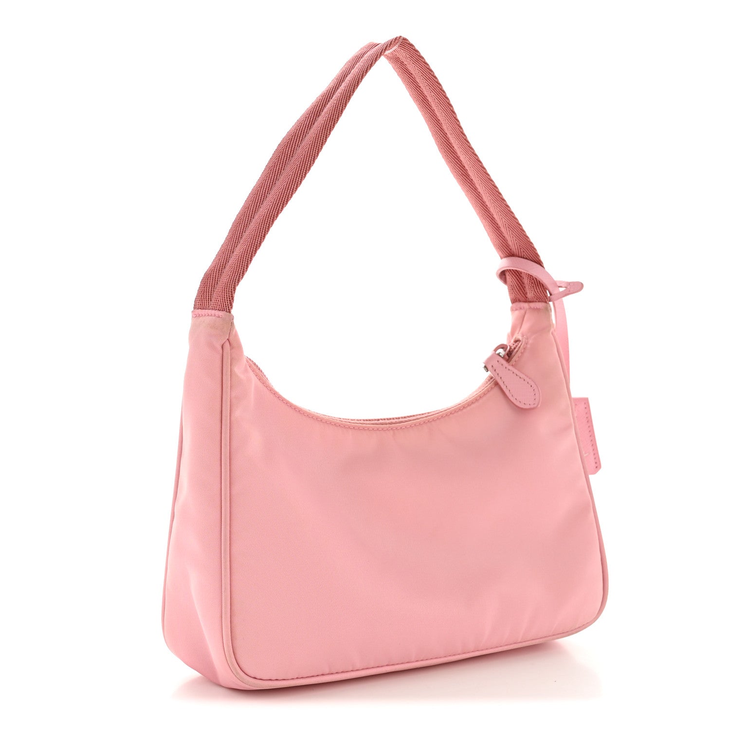 Prada Tessuto Nylon Saffiano Mini Re-Edition 2000 Bag Rosa Rosa 3 of 12