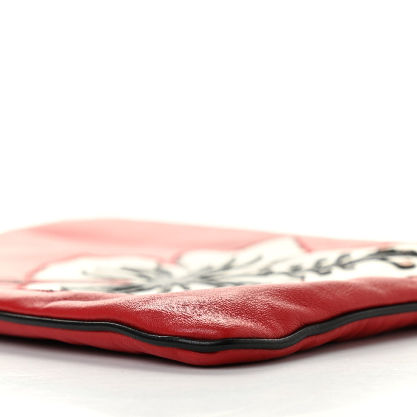 Nappa Zip Pouch Fuoco