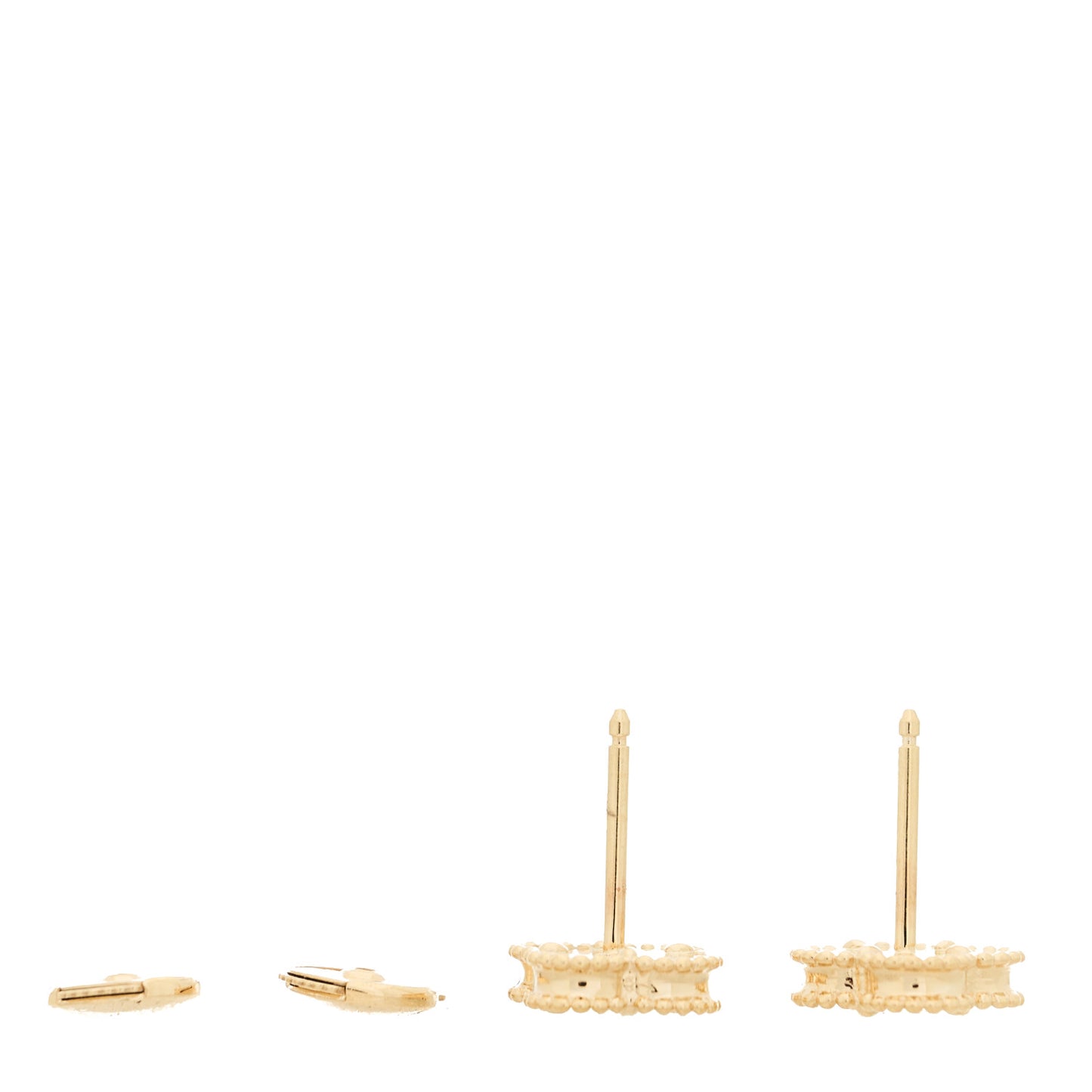 18K Yellow Gold Black Onyx Sweet Alhambra Earrings