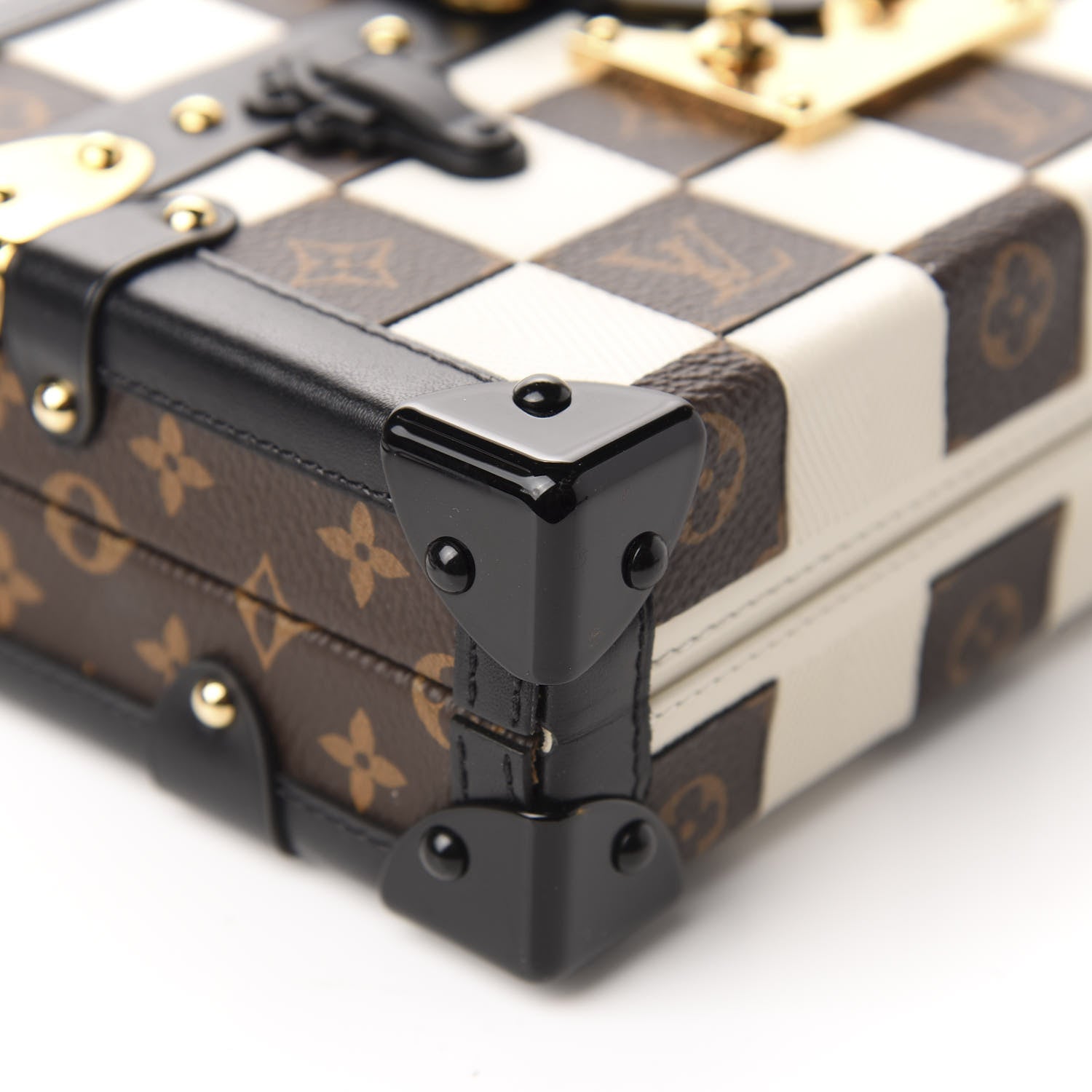 Louis Vuitton Monogram Tressage Petite Malle Creme 6 of 9