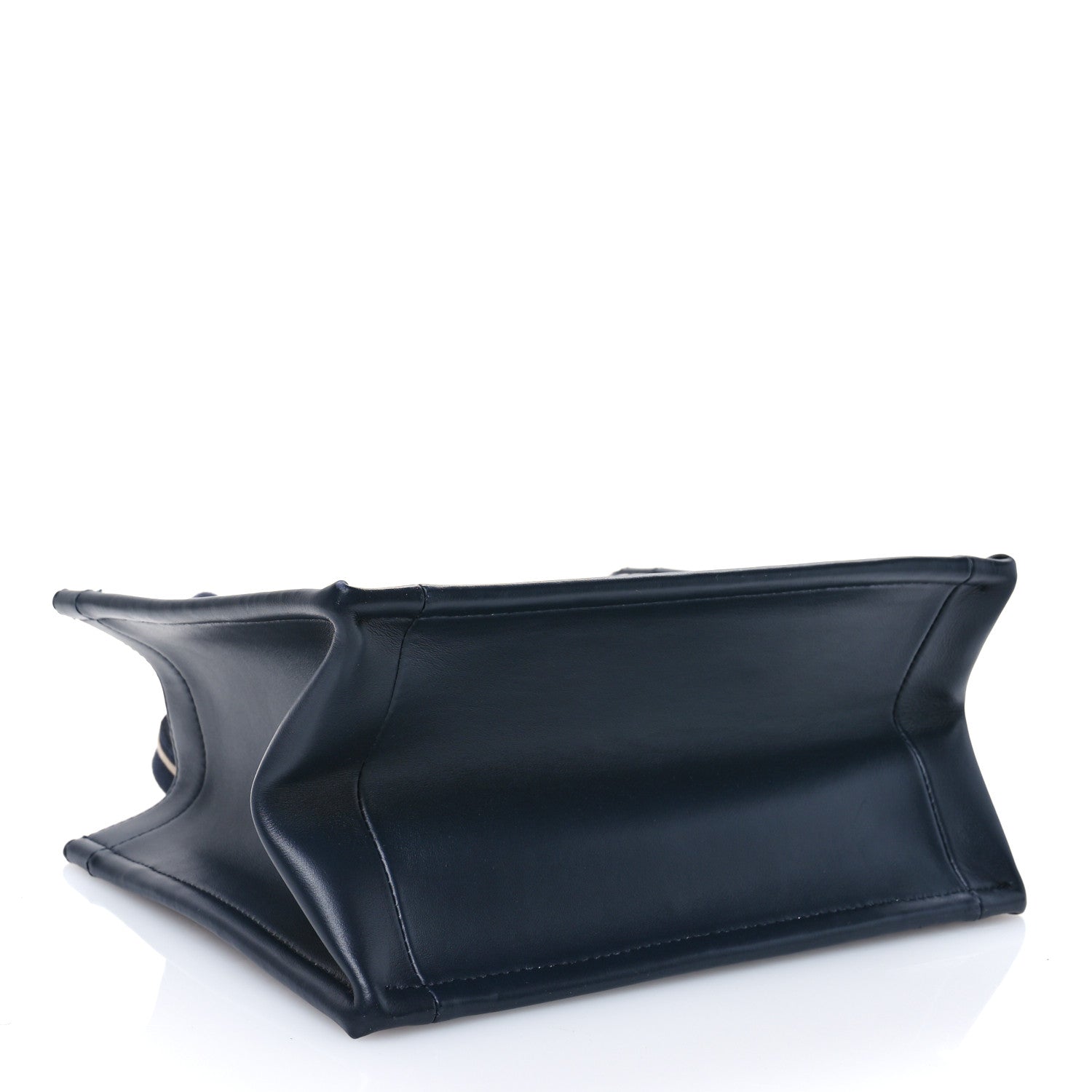 Christian Dior Oblique Calfskin Small Book Tote With Strap Blue Multicolor 4 of 12