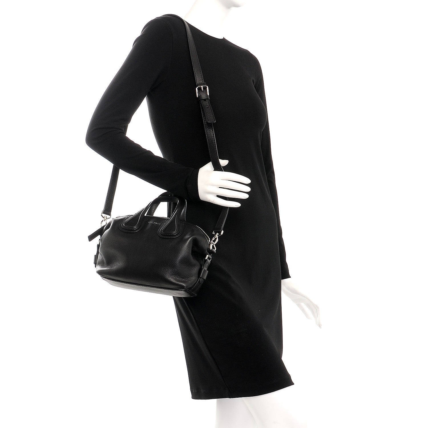 Givenchy Waxed Calfskin Micro Nightingale Black 2 of 7