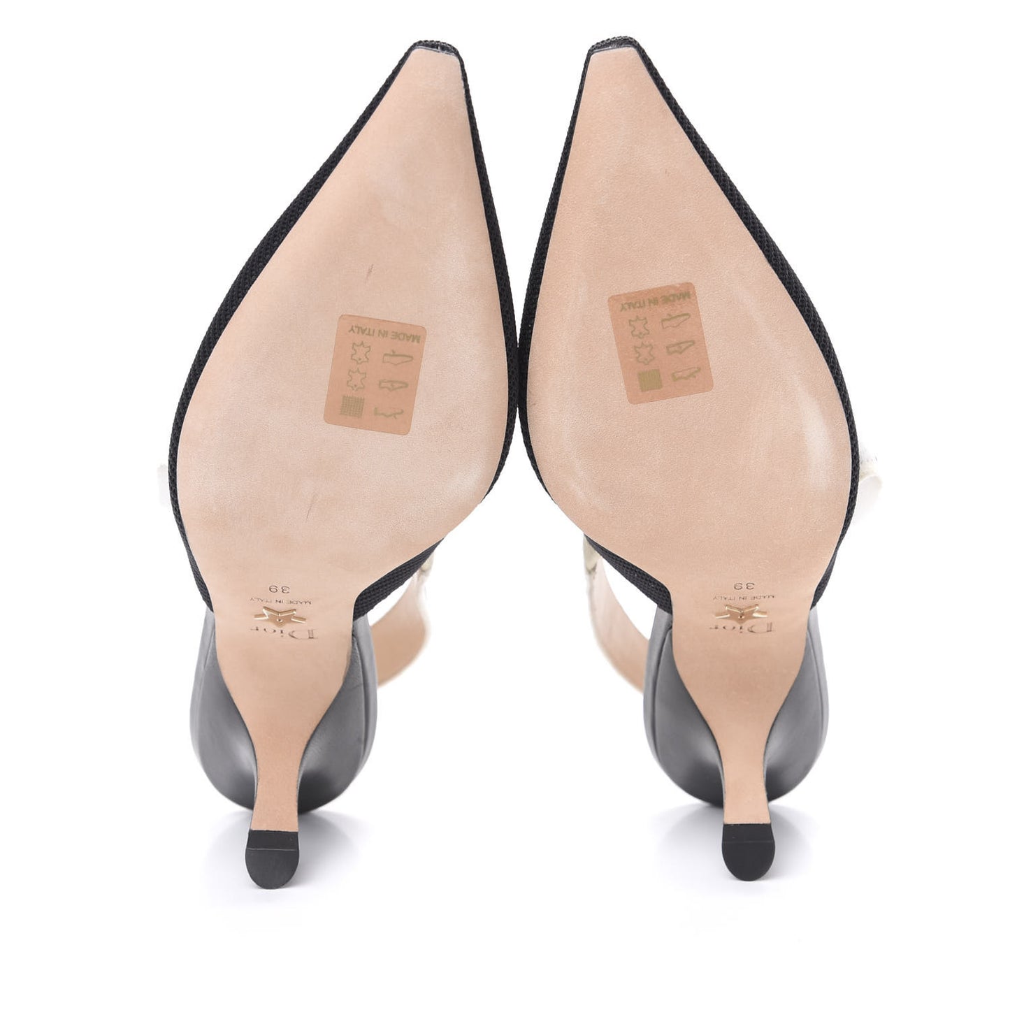 Technical Canvas Ribbon J Adior Slingback 65mm Pumps 39 Black