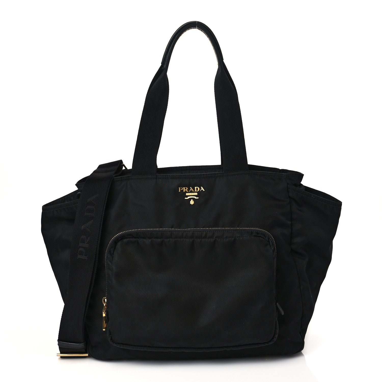 Prada Tessuto Nylon Vela Diaper Bag Black 3 of 10