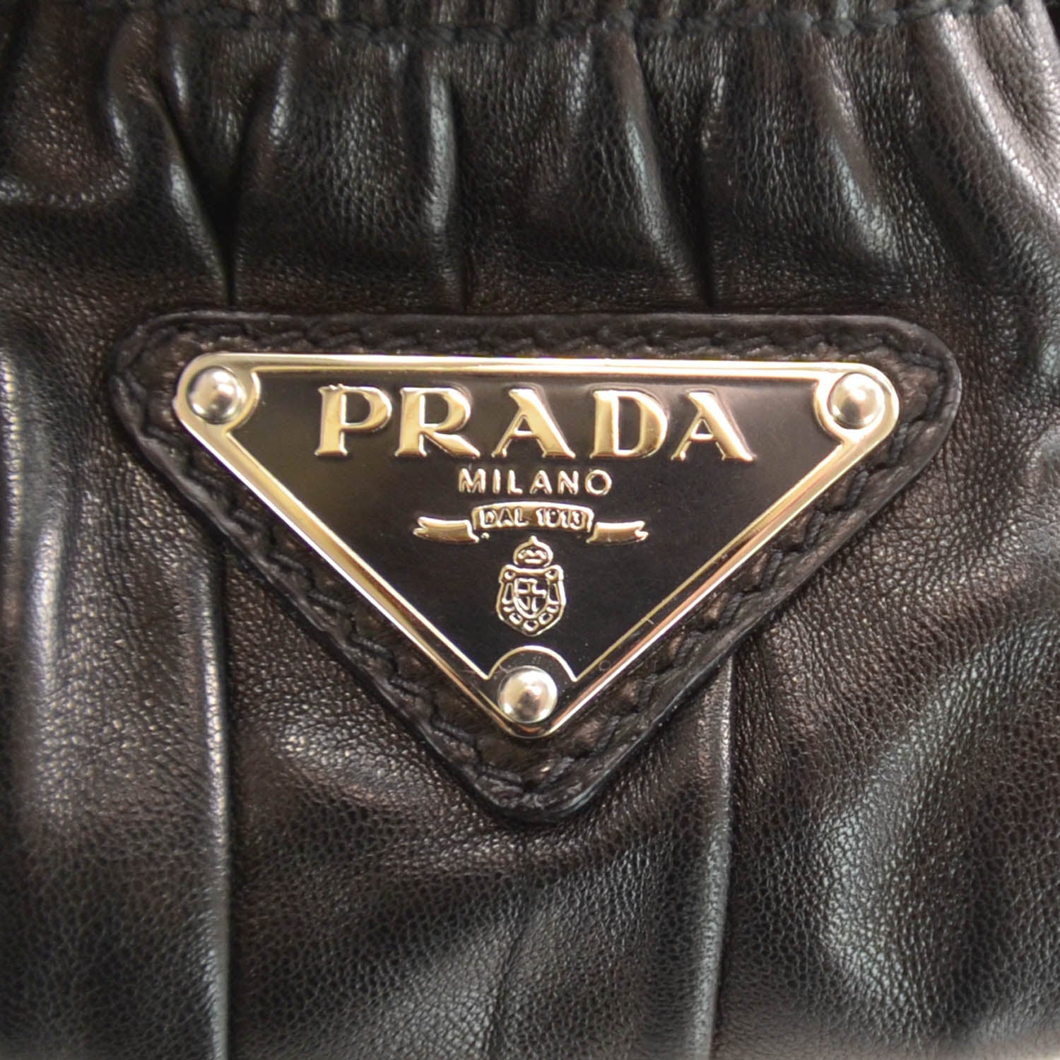 Prada Nappa Gaufre Tote Black 6 of 8