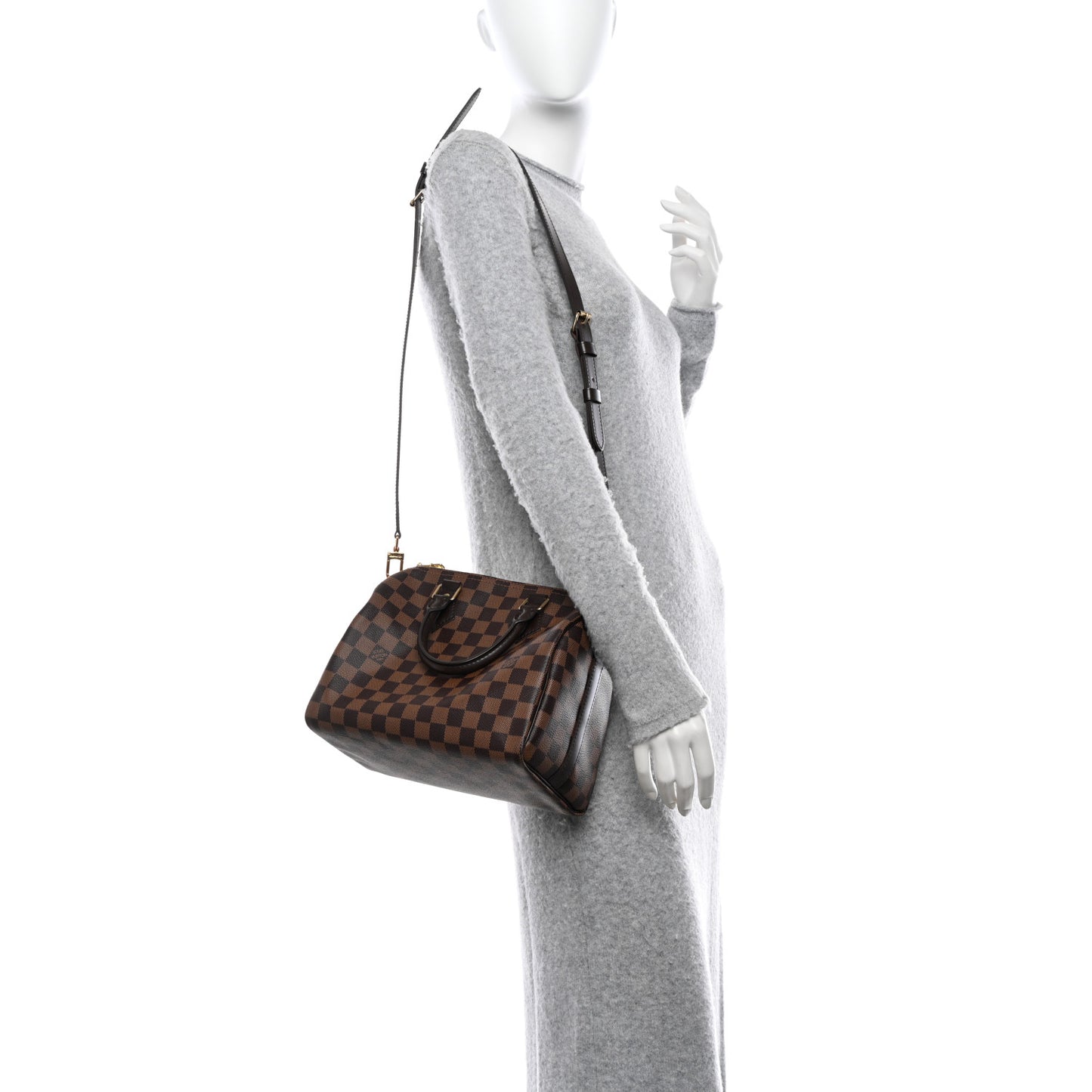 Damier Ebene Speedy Bandouliere 25
