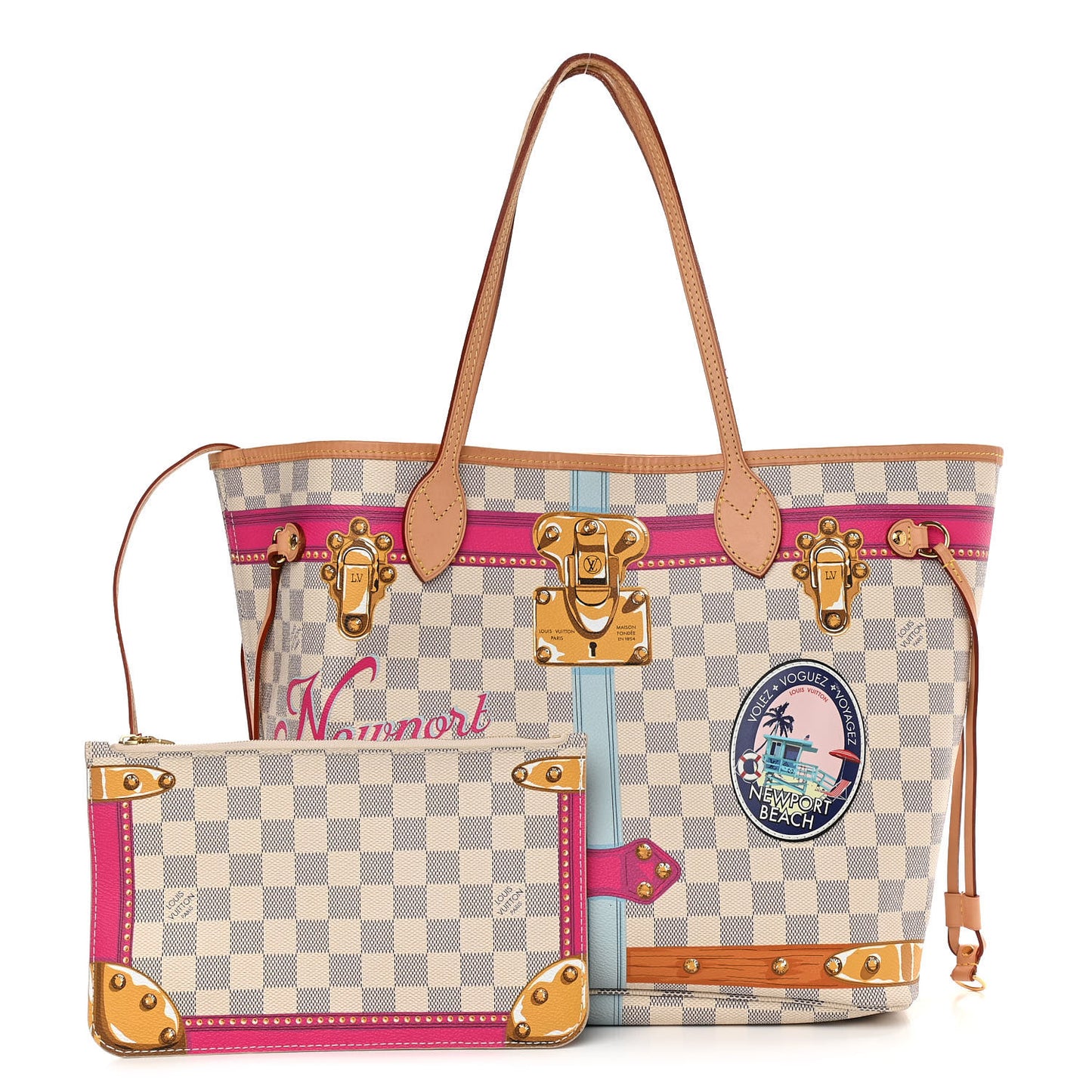 Damier Azur Summer Trunks Newport Beach Neo Neverfull MM