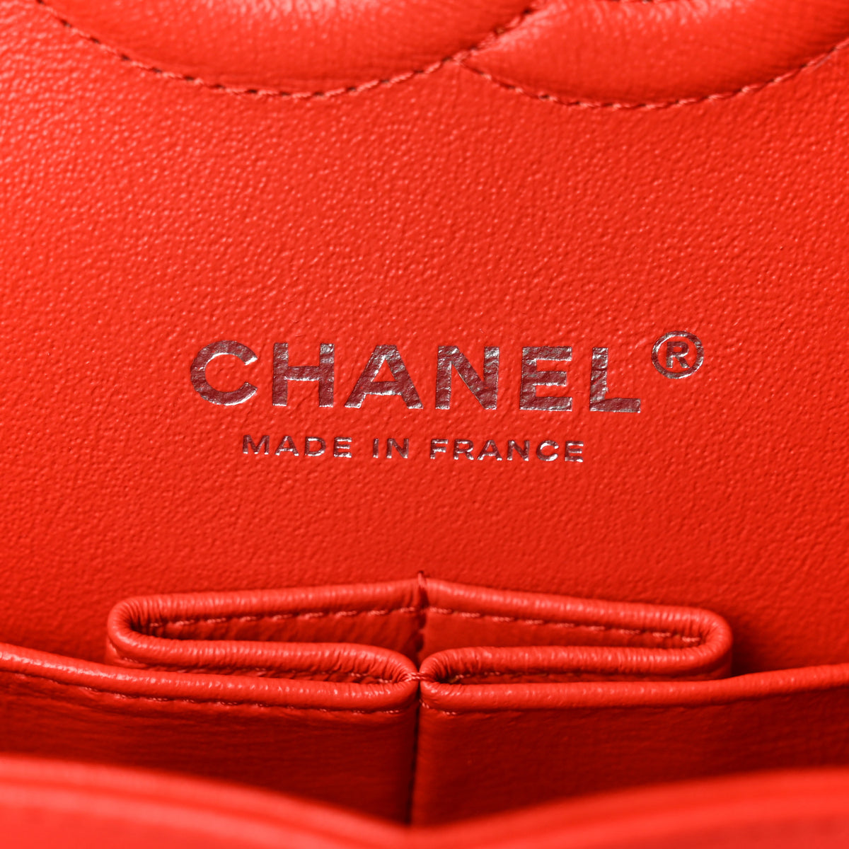 Chanel Lambskin Quilted Medium Double Flap Red 6 of 12