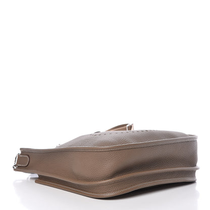 Hermes Taurillon Clemence Evelyne III PM Etoupe 4 of 10