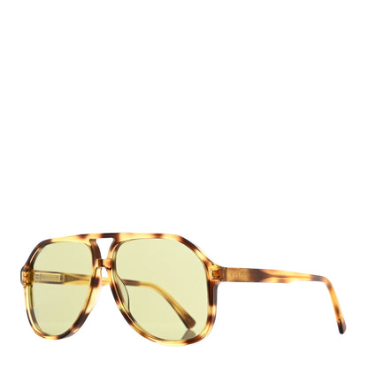 Gucci Acetate Aviator Sunglasses GG0142S Tortoise 1 of 7