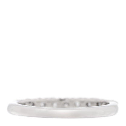 Tiffany Platinum Diamond .27ctw 2.2mm Half Circle Forever Band Ring 50 5.5 3 of 5