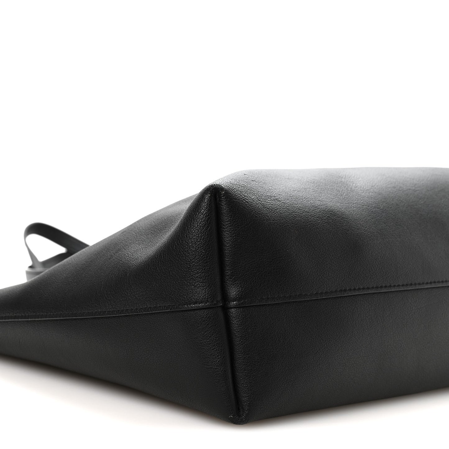 Calfskin Large Shopping Tote Black